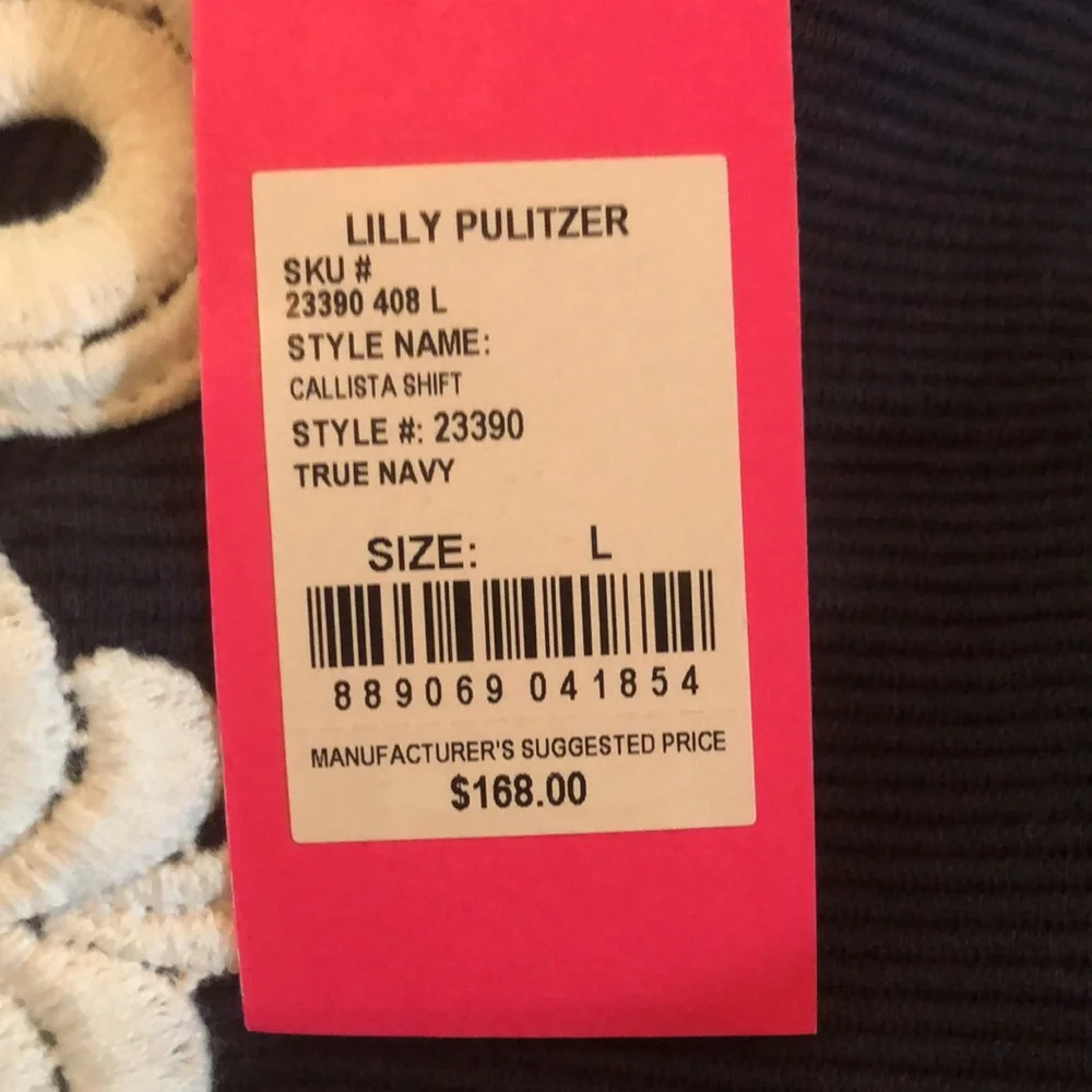 NWT Lilly Pulitzer calista shift dress. Large. The perfect classic dress! - Picture 5 of 7